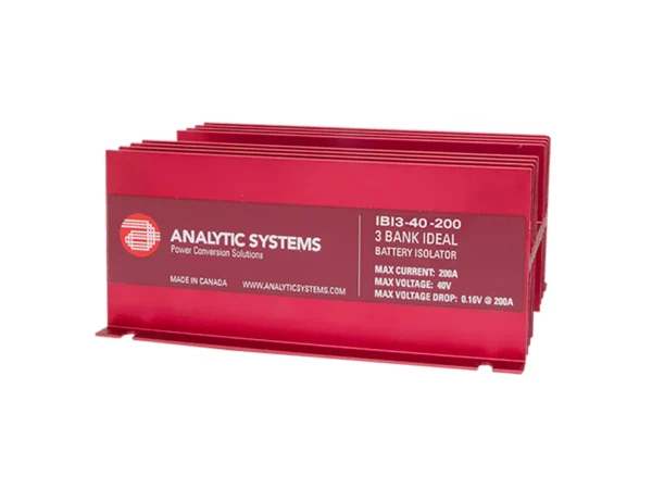 Analytic Systems 200A, 40V 3-Bank Ideal Battery Isolator