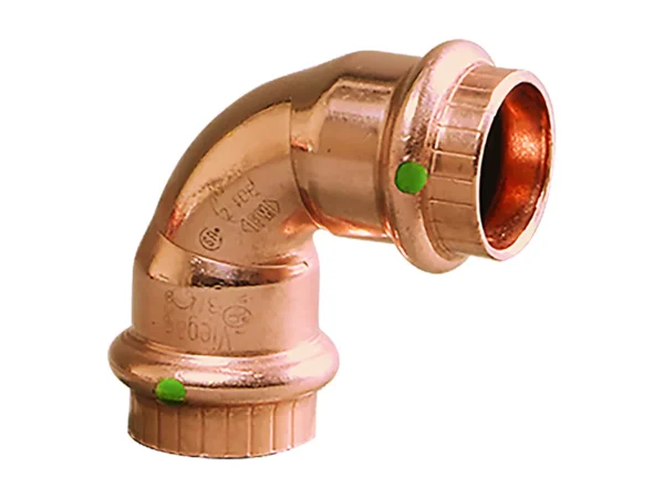 Viega ProPress 1/2" - 90° Copper Elbow - Double Press Connection - Smart Connect Technology