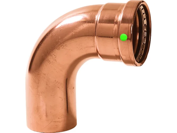 Viega ProPress 2-1/2" - 90° Copper Elbow - Street/Press Connection - Smart Connect Technology