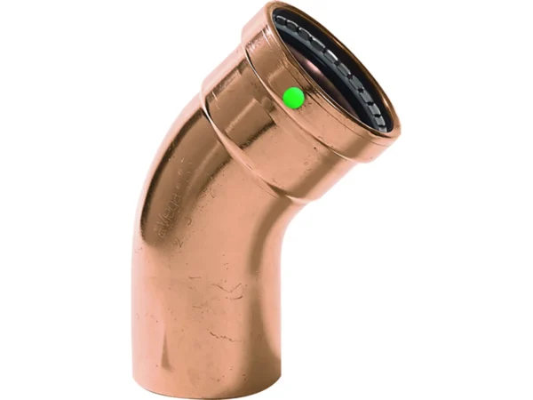 Viega ProPress - 2-1/2" - 45° Copper Elbow - Street/Press Connection - Smart Connect Technology