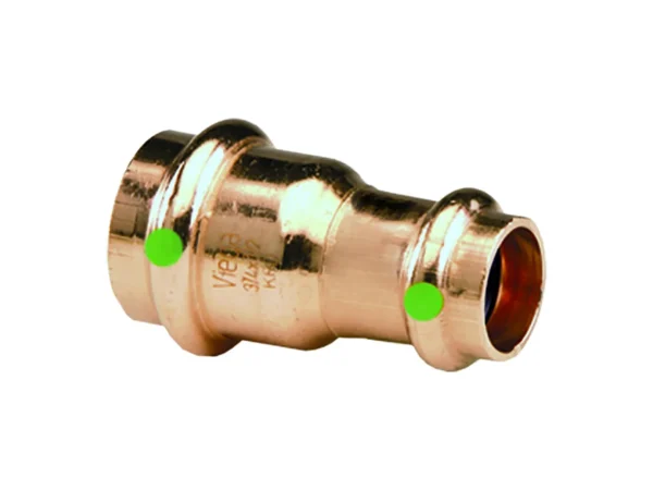 Viega ProPress 3/4" x 1/2" Copper Reducer - Double Press Connection - Smart Connect Technology