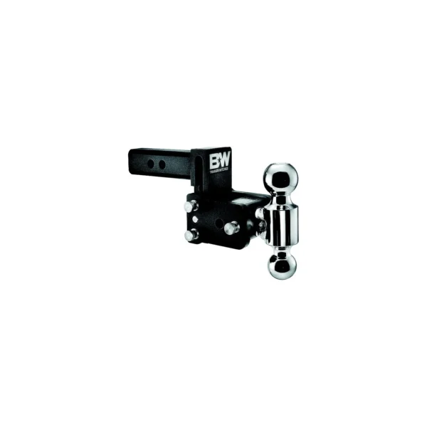 B&W TS10037B Trailer Hitches Tow & Stow Dual Ball Receiver Hitch | Fits Standard 2" Receiver