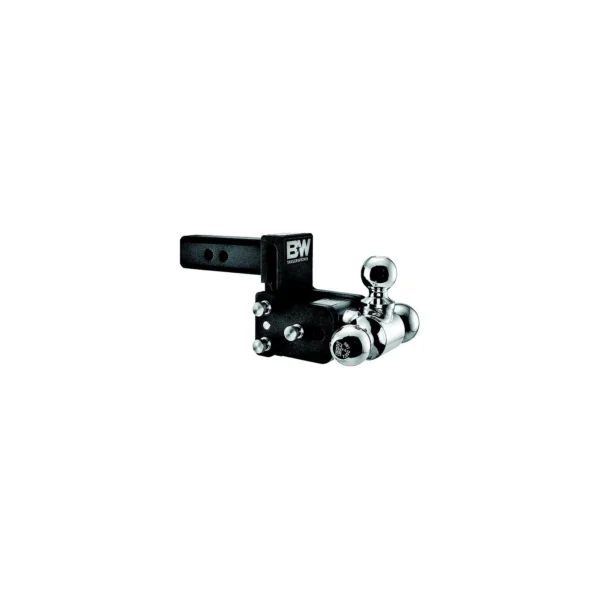 B&W TS20048B Trailer Hitches Tow & Stow Tri Ball Receiver Hitch | Fits 2-1/2" Receiver