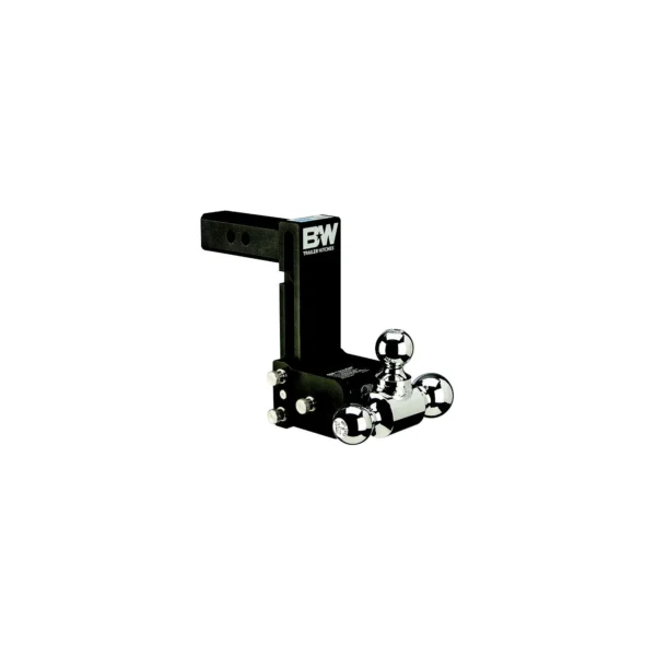 B&W TS10049B Trailer Hitches Tow & Stow Tri Ball Receiver Hitch | Fits Standard 2" Receiver