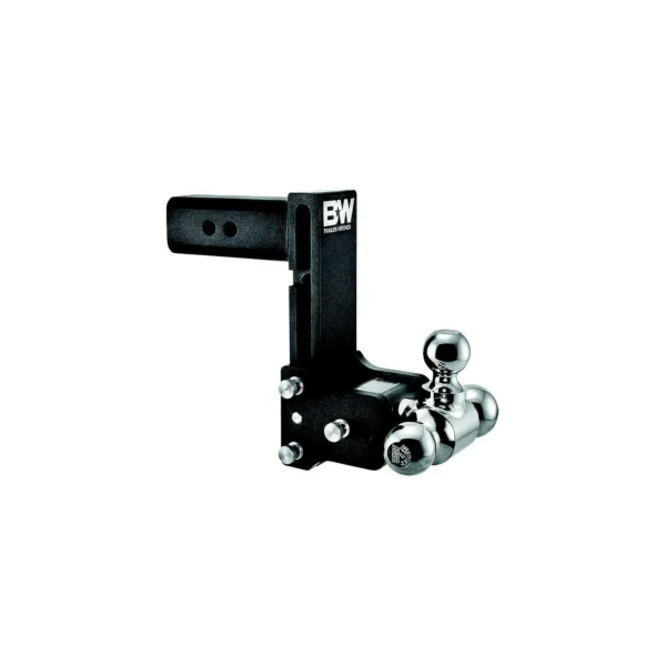 B&W TS20049B Trailer Hitches Tow & Stow Tri Ball Receiver Hitch | Fits 2-1/2" Receiver