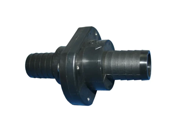 T-H Marine Double Barb Inline Scupper Check Valve - 1-1/8" - Black