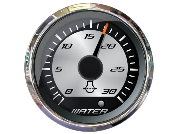 Faria Platinum 2" Water Pressure Gauge - 30 PSI