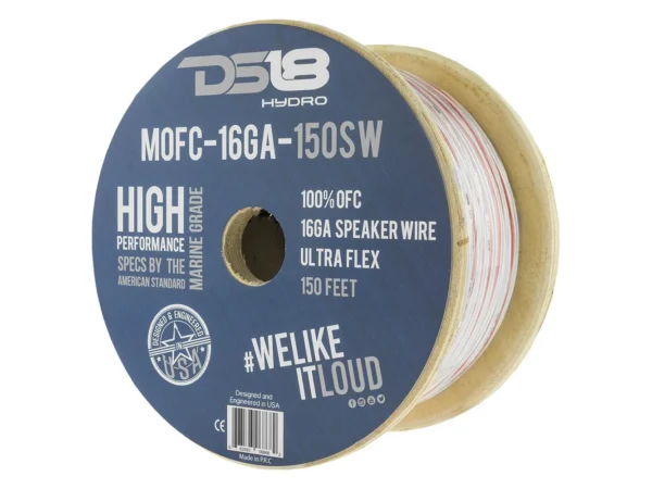 DS18 HYDRO Marine Grade OFC Speaker Wire 16 GA - 150' Roll - Image 3