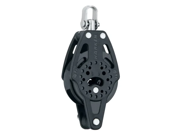 Harken 57mm Carbo Single Ratchet Block w/Swivel & Becket