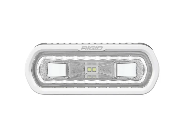 RIGID Industries SR-L Series Marine Spreader Light - White Surface Mount - White Light w/White Halo