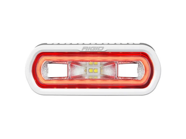 RIGID Industries SR-L Series Marine Spreader Light - White Surface Mount - White Light w/Red Halo