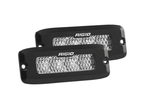 RIGID Industries SR-Q Series PRO Spot Diffused LED - Flush Mount - Pair - Black