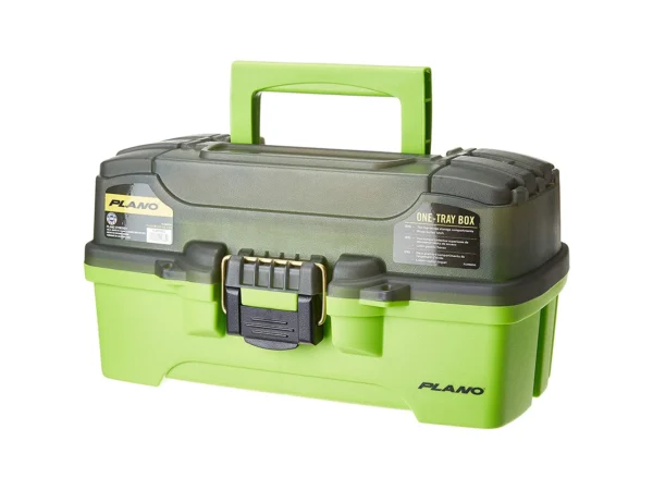 Plano 1-Tray Tackle Box w/Dual Top Access - Smoke & Bright Green - Image 2