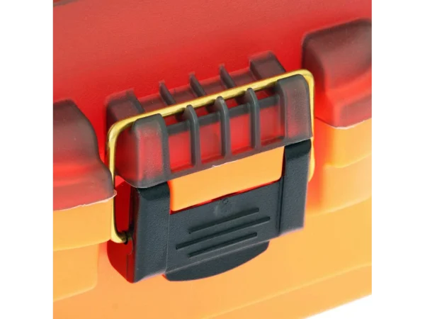 Plano 2-Tray Tackle Box w/Dual Top Access - Smoke & Bright Orange - Image 4