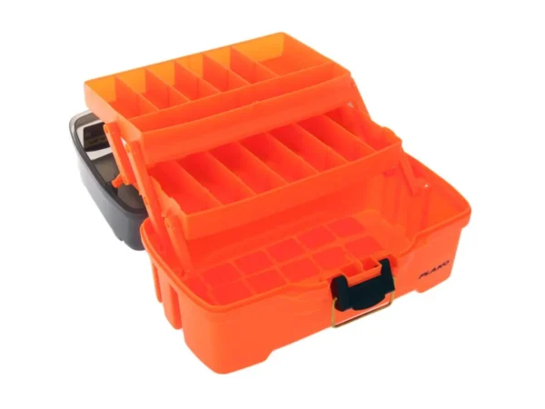 Plano 2-Tray Tackle Box w/Dual Top Access - Smoke & Bright Orange