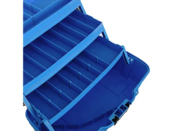 Plano 3-Tray Tackle Box w/Dual Top Access - Smoke & Bright Blue - Image 2