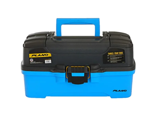 Plano 3-Tray Tackle Box w/Dual Top Access - Smoke & Bright Blue