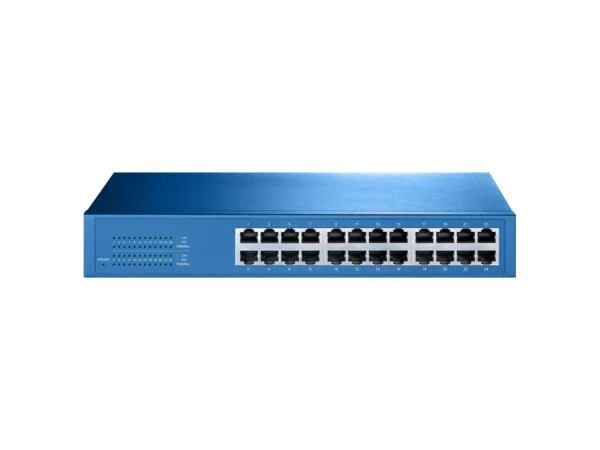 Aigean 24-Port Network Switch - Desk or Rack Mountable - 100-240VAC - 50/60Hz