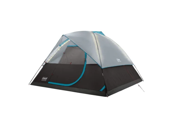 Coleman OneSource Rechargeable 4-Person Camping Dome Tent w/Airflow System & LED Lighting