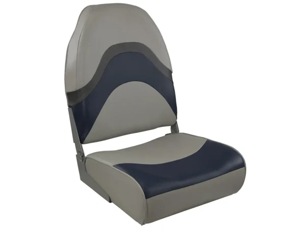 Springfield Premium Wave Folding Seat - Grey/Blue w/Meteor Stripe