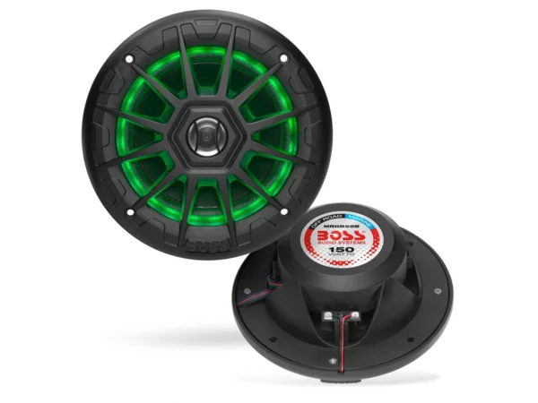 Boss Audio MRGB55B 5.25" Marine Speakers w/RGB Lighting - Black