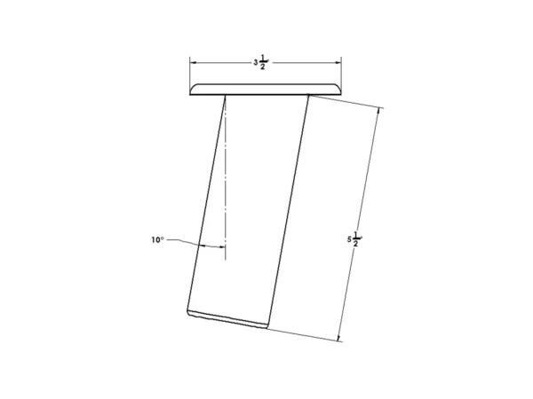 TACO Flush Mount Rod Holder 10° - Deluxe Anodized Finish - Image 3