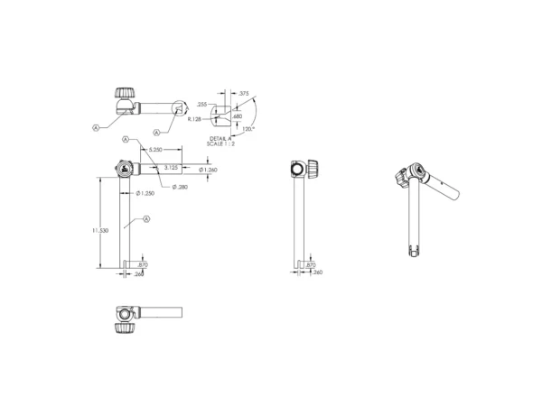 TACO ShadeFin Adjustable Rod Holder Mount - Image 2