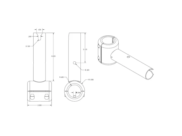 TACO ShadeFin Fixed Clamp-On Mount - Image 2