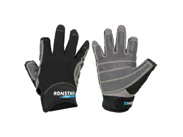 Ronstan Sticky Race Gloves - 3-Finger - Black - M