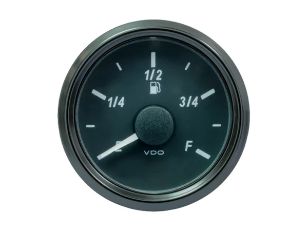 VDO SingleViu 52mm (2-1/16") Fuel Level Gauge - E/F Scale 240-33 Ohm