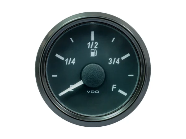 VDO SingleViu 52mm (2-1/16") Fuel Level Gauge - E/F Scale - 0-90 Ohm