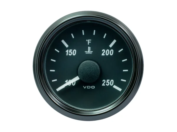 VDO SingleViu 52mm (2-1/16") Water Temperature Gauge - 250°F - 450-30 Ohm