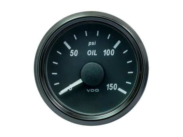 VDO SingleViu 52mm (2-1/16") Oil Pressure Gauge - 150 PSI