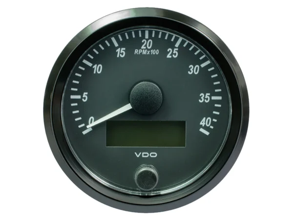 VDO SingleViu 80mm (3-1/8") Tachometer - 4,000 RPM