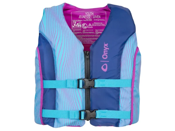 Onyx Shoal All Adventure Youth Paddle & Water Sports Life Jacket - Blue