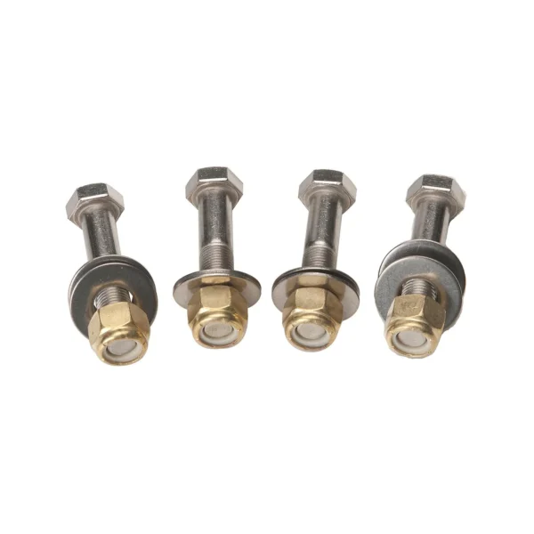 SeaStar Jack Plate Mounting Bolt Kit (Includes 4 each Stainless Steel Bolts, Brass Nylock Nuts and Washers)