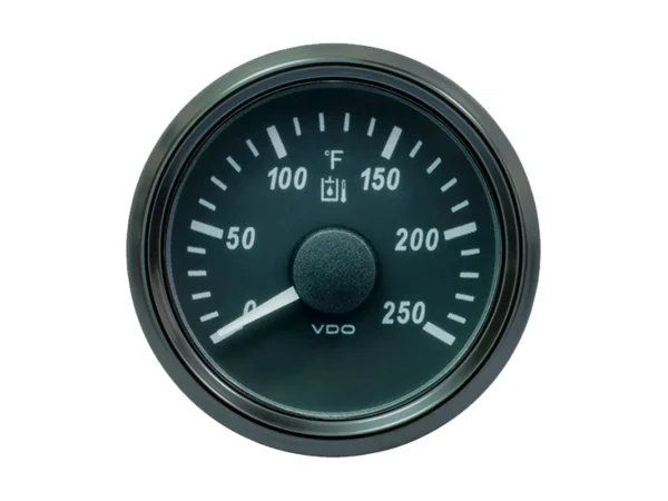 VDO SingleViu 52mm (2-1/16") Hydraulic Oil Temp. Gauge - 250°F - 291-22 Ohm