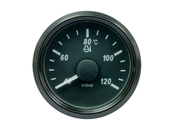 VDO SingleViu 52mm (2-1/16") Water Temp. Gauge - Euro - 120° C - 291-22 ohm