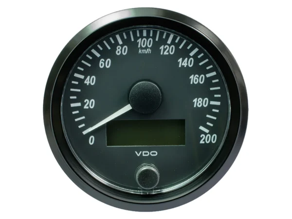 VDO SingleViu 80mm (3-1/8") Speedometer - 200 KM/H