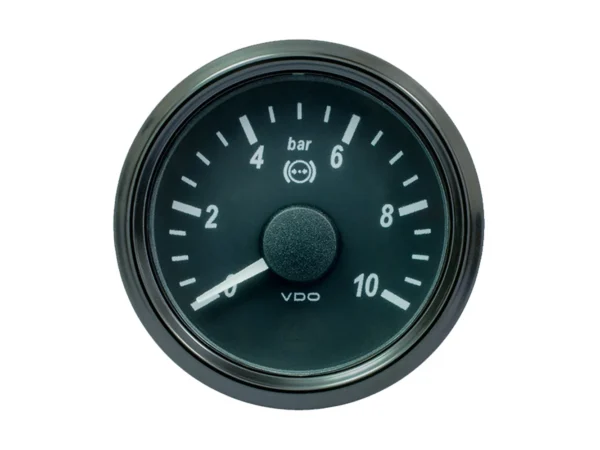 VDO SingleViu 52mm (2-1/16") Brake Pressure Gauge - 10 Bar - 0-5V