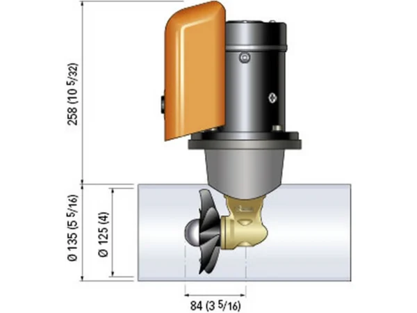 Quick Bow Thruster BTQ 125-30 30KGF - 12V - D125 - 1.5kW - Image 2