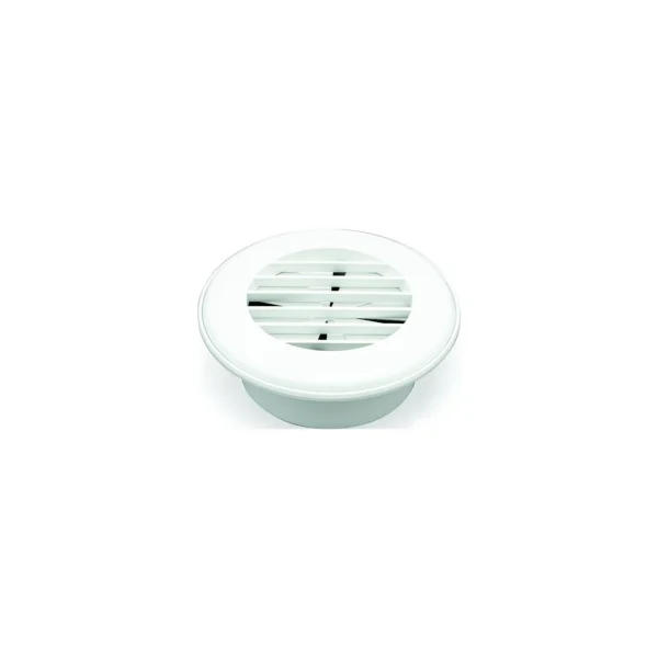 865-94267 Thermovent Ducted Vent, 4" w/ Damper, Polar White