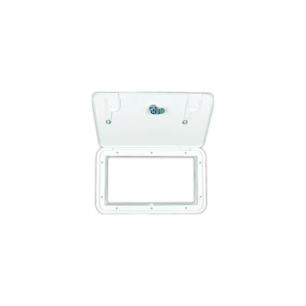 B&B Molders 94316 Multi-Purpose Hatch w/2 Vermin Doors, Polar White