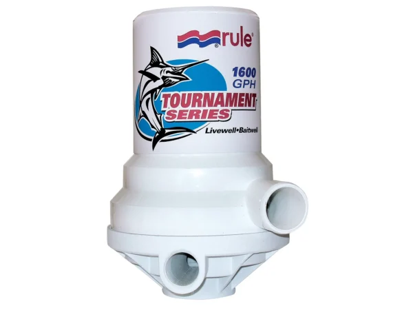 Rule Tournament Series 1600 GPH Livewell Pump Dual Port