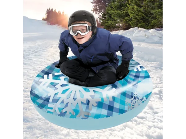 Aqua Leisure 43" Pipeline Sno™ Clear Top Racer Sno-Tube - Cool Blue Plaid - Image 2