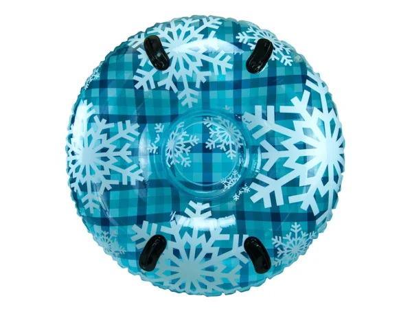 Aqua Leisure 43" Pipeline Sno™ Clear Top Racer Sno-Tube - Cool Blue Plaid