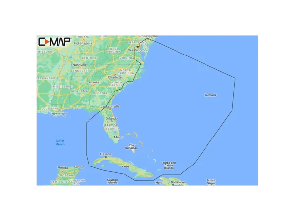 C-MAP M-NA-Y203-MS Chesapeake Bay to Bahamas REVEAL™ Coastal Chart