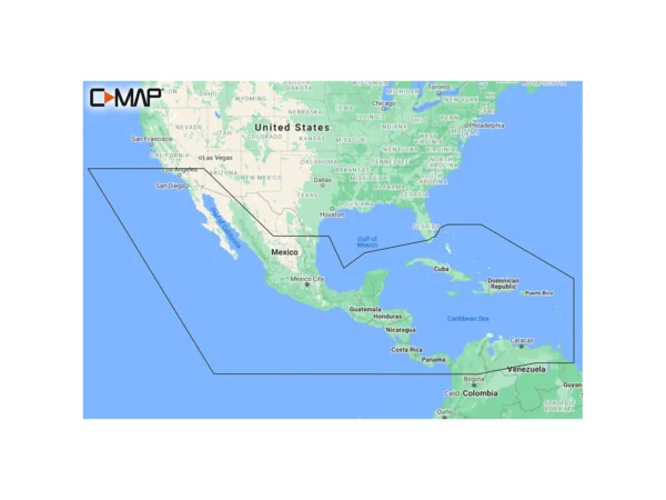 C-MAP M-NA-Y205-MS Central America & Caribbean REVEAL™ Coastal Chart