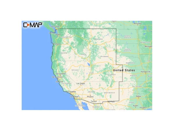 C-MAP M-NA-Y211-MS US Lakes West REVEAL™ Inland Chart