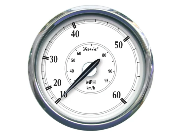 Faria Newport SS 5" Speedometer - 0 to 60 MPH